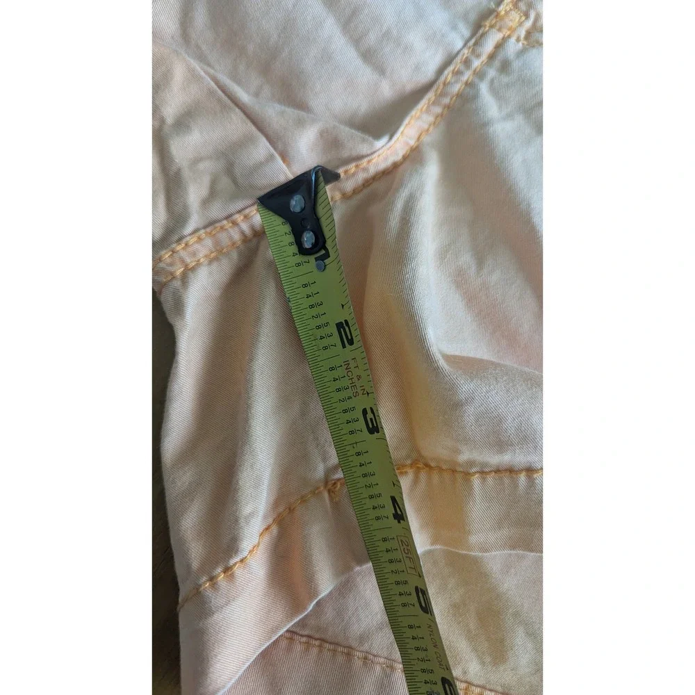 Maurices‎ Orange/Peach Cotton Stretch Chino Shorts Womens 9/10 Mid Rise